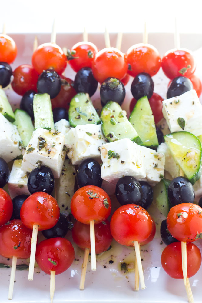 Σουβλάκια σαλάτας